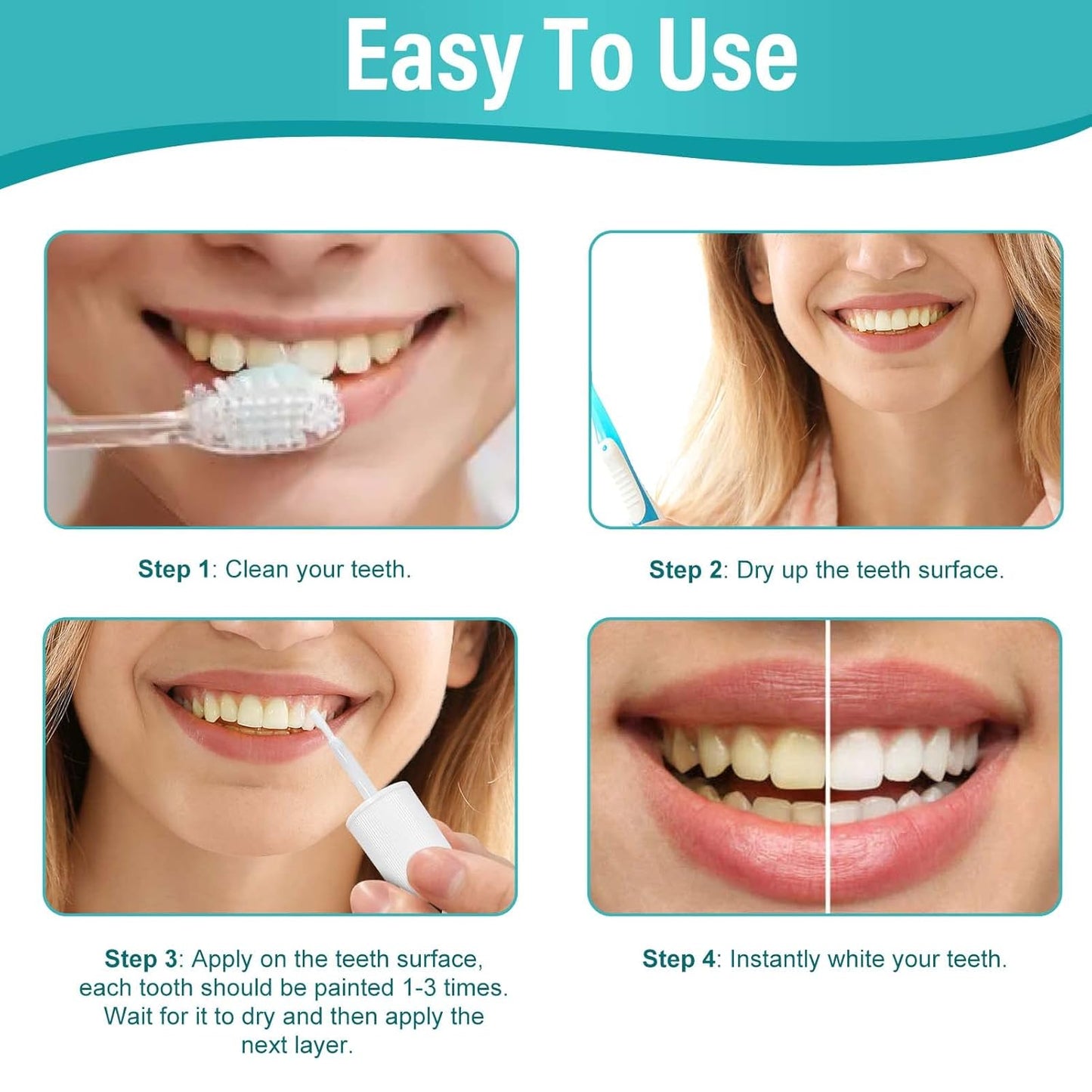 Instant Teeth Whitening Paint Kit