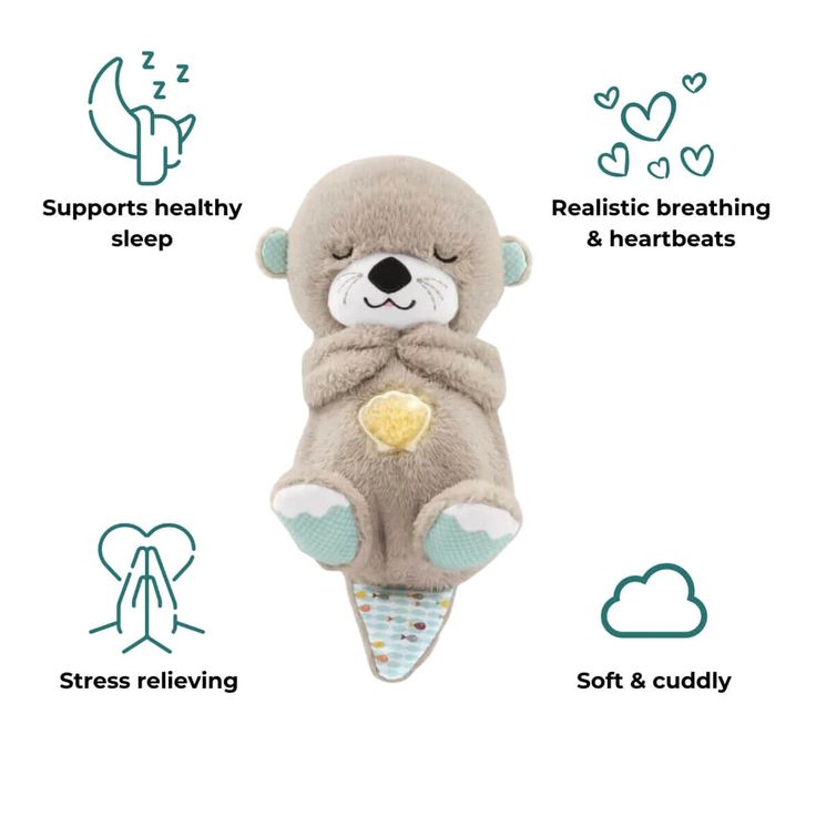 Magic Breathing Teddy Bear with soothing music